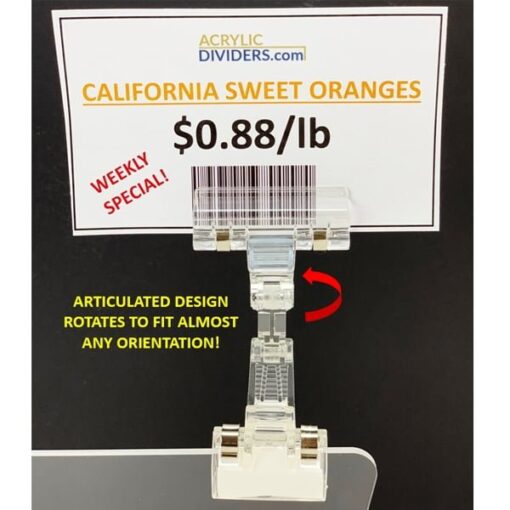 Large clip-on Price Tag Holder - Image 2