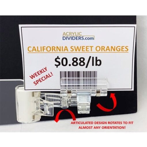 Large clip-on Price Tag Holder